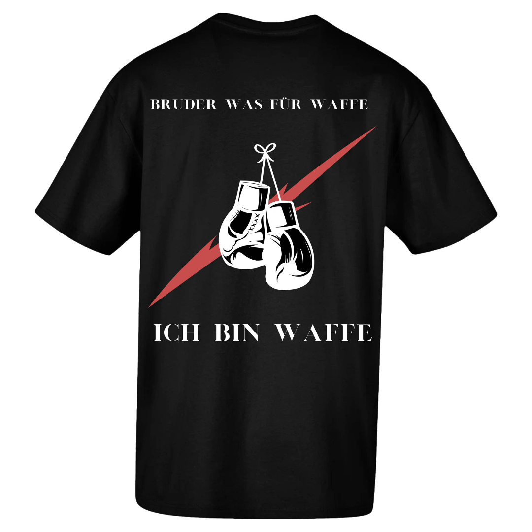 Oversized "Ich bin Waffe" Shirt