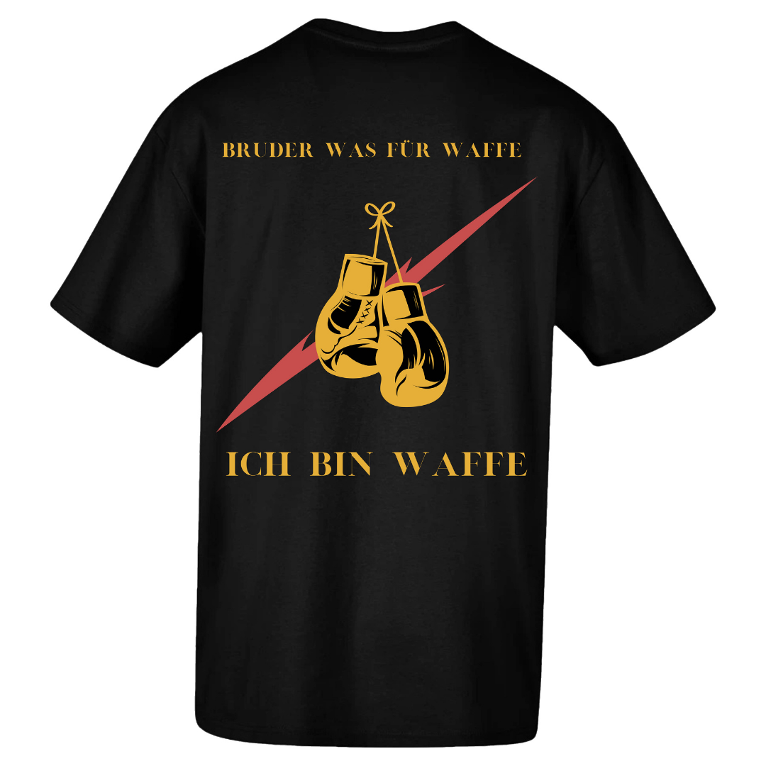 Oversized "Ich bin Waffe" Shirt