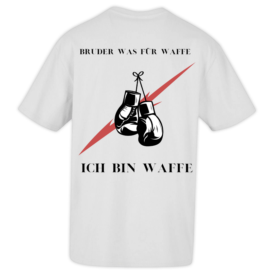 Oversized "Ich bin Waffe" Shirt